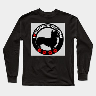 I heart my Pembroke Welsh Corgi Long Sleeve T-Shirt